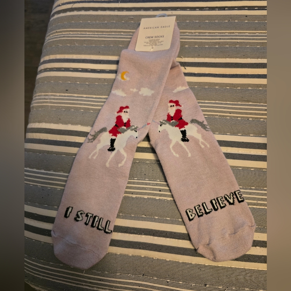 American Eagle I Still Believe Socks